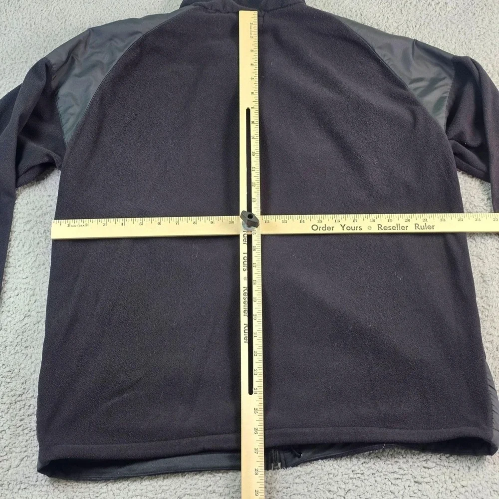 The North Face Jacket Mens XL Black Polartec Fleece Full Zip Windbreaker Pockets